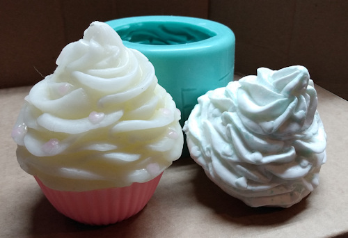 Piped Cupcake Icing Top Silicone Mold - 