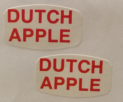 Dutch Apple Label, 100pk. - 